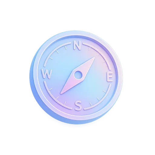 Decorative compass icon